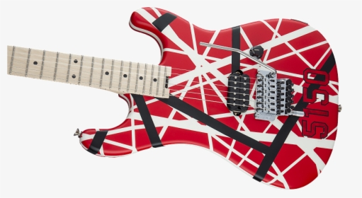 Evh Striped Series 5150® Maple Fingerboard Red Black - Black White And Red Striped Guitar, HD Png Download, Transparent PNG