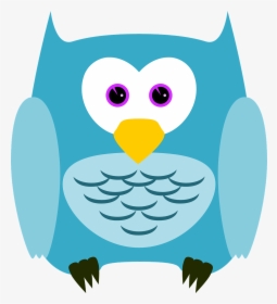Clip Art Owl Images Cute Blue Png, Transparent Png, Transparent PNG