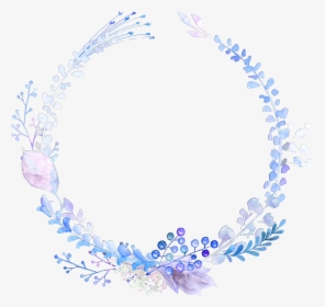 Ftestickers Watercolors Frame Wreath Flowers Floralwrea - Watercolor Painting, HD Png Download, Transparent PNG