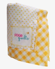 Baby Receiving Blanket Yellow Flannel Dots Gingham - Patchwork, HD Png Download, Transparent PNG