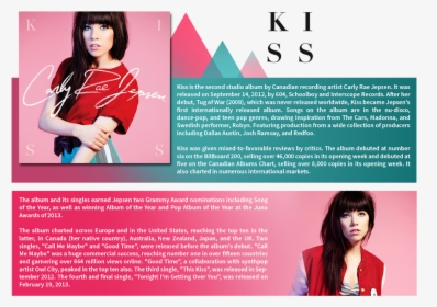 Carly Jepsen Rae - Kiss Carly Rae Jepsen Album Cover, HD Png Download, Transparent PNG
