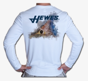 Hewes L/s Technical Fishing Shirt Tailing Red Watercolor - Hewes, HD Png Download, Transparent PNG