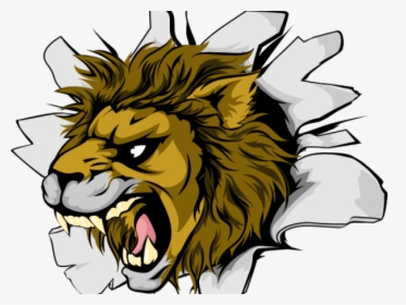 Roar Clipart Scary - Roaring Scary Lion Cartoon, HD Png Download, Transparent PNG