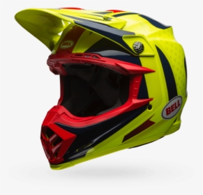 Bell Moto-9 Flex Helmet Vice Blue/yellow - Bell Moto 9 Flex Vice Blue Yellow, HD Png Download, Transparent PNG