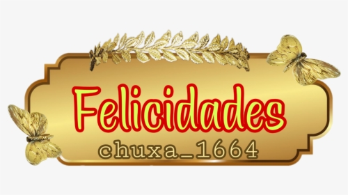 #felicidades - Label Png Gold, Transparent Png, Transparent PNG