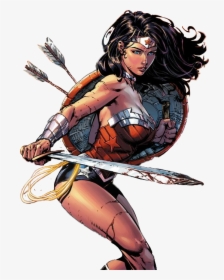 Comic Wonder Woman Art, HD Png Download, Transparent PNG