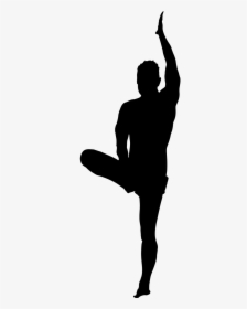 Yoga Man Silhouette Png , Png Download - Yoga Poses Silhouette Male, Transparent Png, Transparent PNG