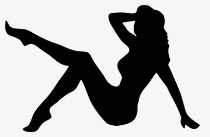 Pin Up Girl Silhouette Vector, HD Png Download, Transparent PNG