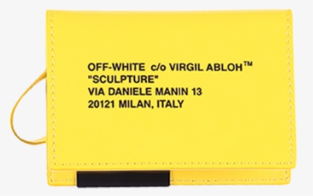 Off-white Patent Card Holder - Off White Patent Card Holder Yellow Black, HD Png Download, Transparent PNG