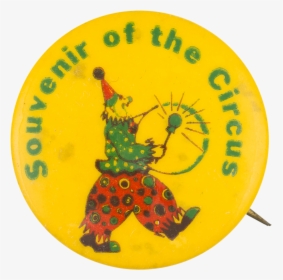 Souvenir Of The Circus Red And Green Clown Event Button, HD Png Download, Transparent PNG