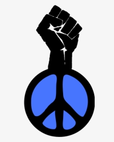 Fist Occupy Wall Street Fight The Power Peace Groovy - Peace Symbol, HD Png Download, Transparent PNG
