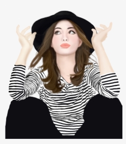 #girl #draw #mydrawing #annehathaway #hat #blackhat - Photo Shoot, HD Png Download, Transparent PNG
