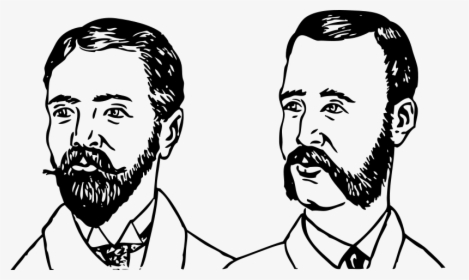 Beards - Vintage Barbers Beard Styles, HD Png Download, Transparent PNG