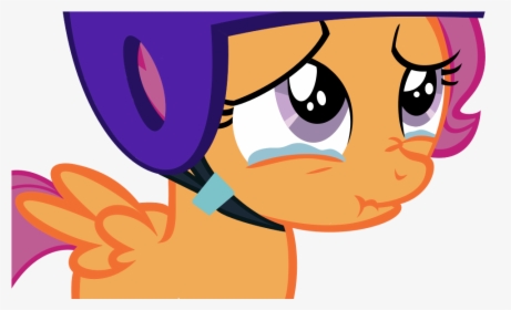 Crying Transparent Fake - Vector My Little Pony Scootaloo, HD Png Download, Transparent PNG