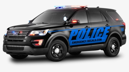 Ford Utility Blue Line Overlaid Kits - Police Car Side Png, Transparent Png, Transparent PNG