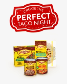Create The Perfect Taco Night Create The Perfect Taco - Food, HD Png Download, Transparent PNG