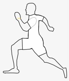 Man, Runner, White, Running, - Jogging Diagram, HD Png Download, Transparent PNG