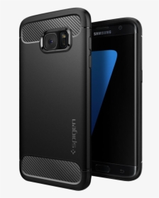 Spigen Rugged Armor Hard Case For Samsung Galaxy S7 - Samsung S7 Edge Back Cover, HD Png Download, Transparent PNG