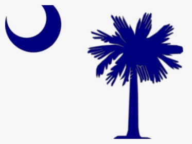 Palmetto Tree And Crescent Moon - South Carolina Palmetto Tree Png, Transparent Png, Transparent PNG