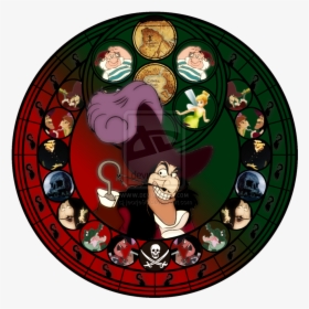 Disney Villains Stained Glass Zurg , Png Download - Disney Villains Circle, Transparent Png, Transparent PNG