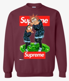 [2019] Official Supreme Rick And Morty Shirt, Sweater - Supreme X Rick And Morty Hoodie, HD Png Download, Transparent PNG