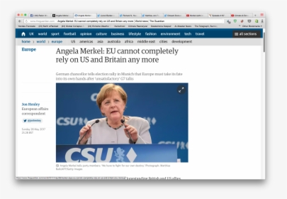 Angela Merkel Brexit, HD Png Download, Transparent PNG