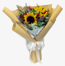 Sunflower Berry Euphorbia Copy - Bouquet, HD Png Download, Transparent PNG