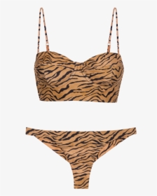 Tiger Corsage Long Top Bikini - Vix, HD Png Download, Transparent PNG