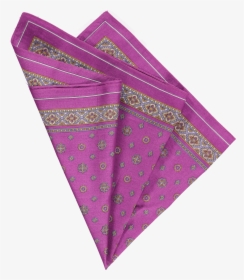 Cotton Pocket Square In Purple Foulard - Triangle, HD Png Download, Transparent PNG