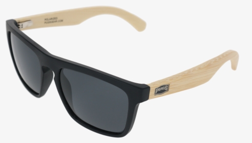 Matte Black Frame Natural Bamboo Temple Smoke Lens - Vuarnet Sunglasses, HD Png Download, Transparent PNG