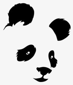 Giant Panda Bear Silhouette Wall Decal Sticker, HD Png Download, Transparent PNG