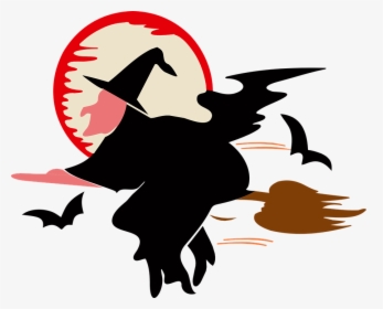Witch With Moon Clipart Transparent, HD Png Download, Transparent PNG