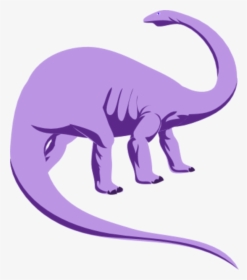 Dinosaur Clip Art Purple - Brontosaurus Brown, HD Png Download, Transparent PNG