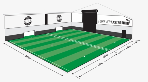 Field Clipart Pitch Football - 5 A Side Soccer Field, HD Png Download, Transparent PNG