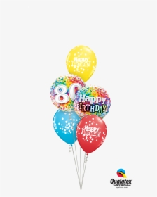 80th Bday Confetti Dots Classic At London Helium Balloons - Get Well Soon Png, Transparent Png, Transparent PNG