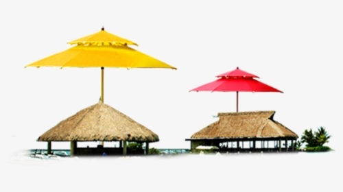 Red And Yellow Summer Huts Png Image - Huts Transparent, Png Download, Transparent PNG