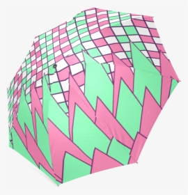 Geometry In Yellow And Green Foldable Umbrella - Lampshade, HD Png Download, Transparent PNG