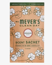 Mrs Meyers Geranium Scent Sachet - Mrs Meyers Hand Soap Refill, HD Png Download, Transparent PNG