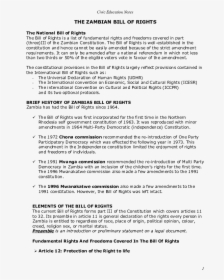 Elements Of The Zambian Bill Of Rights, HD Png Download, Transparent PNG