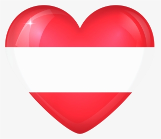 Austria Large Heart Gallery - Flag, HD Png Download, Transparent PNG
