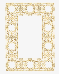 Gold Ornate Geometric Frame 2 No Background - Frames With No Background, HD Png Download, Transparent PNG