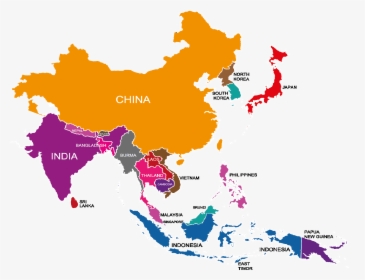 Southeast Asia Map Vector Png, Transparent Png, Transparent PNG