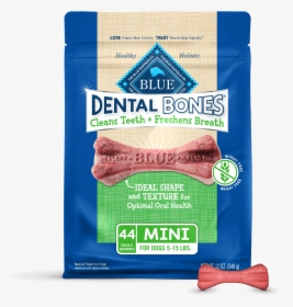 Blue Dental Bones Mini Size Dog Treats - Blue Buffalo Dental Bones, HD Png Download, Transparent PNG