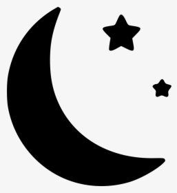 Moon - Moon And Stars Simple, HD Png Download, Transparent PNG
