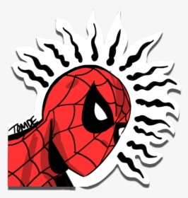 Golden Age Spider Man With Spider Senses Around His - Spider Sense Png, Transparent Png, Transparent PNG