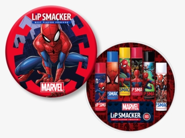 Spider Man 6 Piece Lip Balm Tin - Spiderman Graphic Sticker, HD Png Download, Transparent PNG