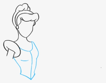 How To Draw Cinderella - Sketch, HD Png Download, Transparent PNG
