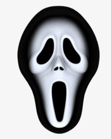 #mask #blackandwhite #scream - Halloween Mask Clipart, HD Png Download, Transparent PNG