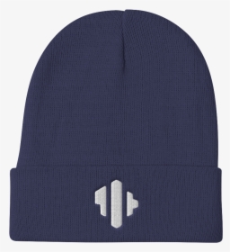 Logo White Mockup Navy - Beanie, HD Png Download, Transparent PNG