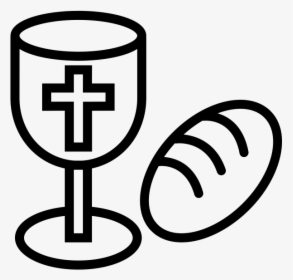 communion bread and wine clip art